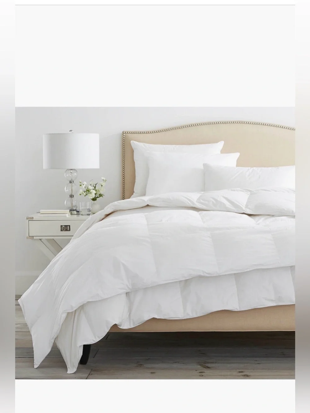 Boll & Branch down alternative duvet insert lightweight king/ california king